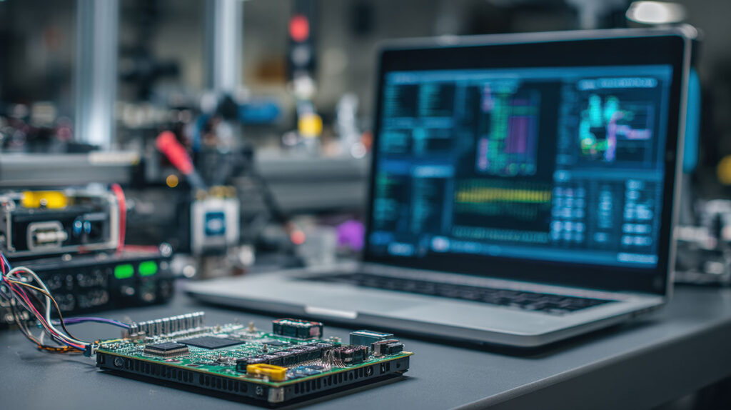 computer code with motherboard